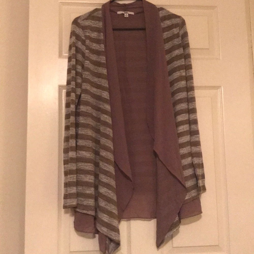 Cute brown striped cardigan
